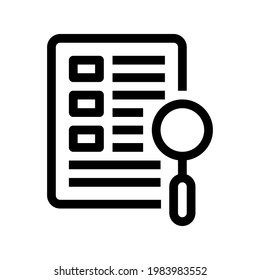 Icon Finding Answer With Style Outline