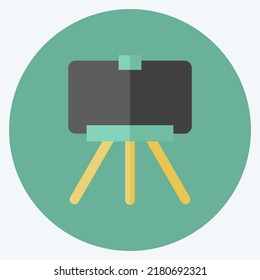 Icon Fine Art Photography. suitable for Art symbol. Flat Style. simple design editable. design template vector. simple illustration