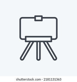 Icon Fine Art Photography. suitable for Art symbol. Line Style. simple design editable. design template vector. simple illustration