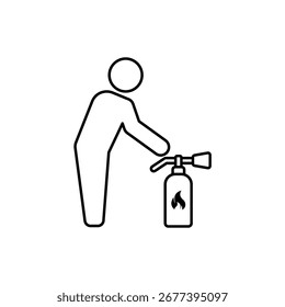 Icon a Fire Drill, isolated against a clean background.