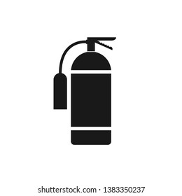 Icon of fire extinguisher isolated fire danger symbol of fire protection. EPS 10