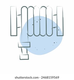 Icon Fire Hose. related to Emergency symbol. Color Spot Style. simple design illustration