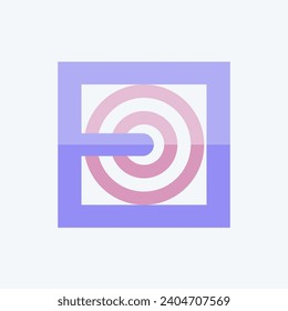 Icon Fire Hose. related to Firefighter symbol. flat style. simple design editable. simple illustration