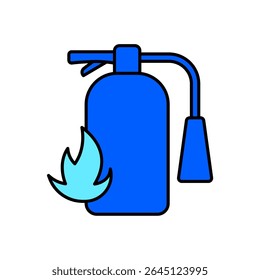 Icon a fire safety, isolated against a clean background.