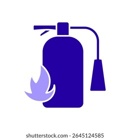 Icon a fire safety, isolated against a clean background.