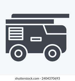 Icon Firefighter. related to Firefighter symbol. glyph style. simple design editable. simple illustration