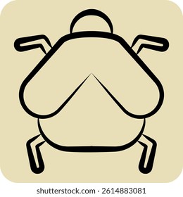 Icon Firefly. related to Insects symbol. hand drawn style. design editable