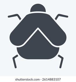 Icon Firefly. related to Insects symbol. glyph style. design editable