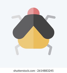 Icon Firefly. related to Insects symbol. flat style. design editable