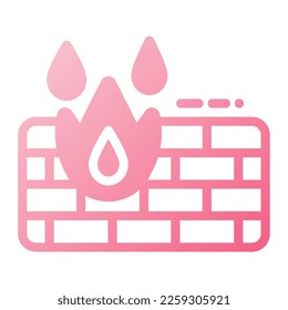 Icon firewall Illustration can be used for web app info graphic etc
