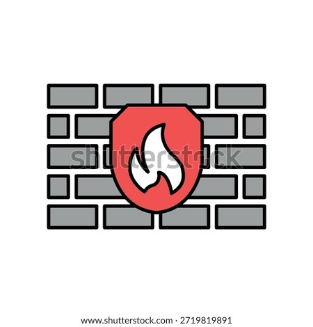 Icon a Firewall, isolated against a clean background.