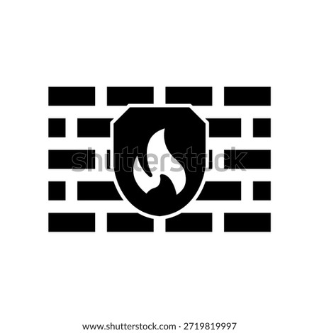 Icon a Firewall, isolated against a clean background.