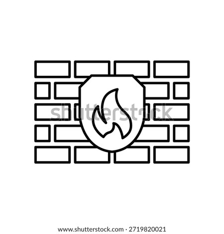 Icon a Firewall, isolated against a clean background.