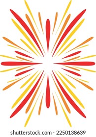 icon fireworks flat illustration fullcolour