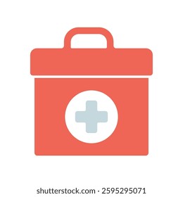 Icon a first aid kit, isolated against a clean background.