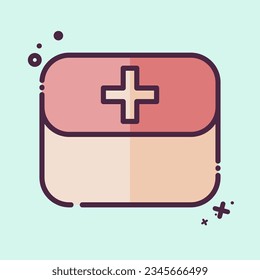 Icon First Aid Kit. related to Spare Parts symbol. MBE style. simple design editable. simple illustration
