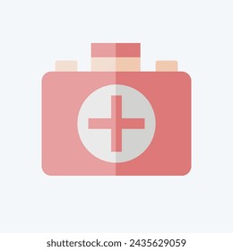 Icono Kit de primeros auxilios. relacionado con el símbolo de Hockey Sports. estilo plano. diseño simple editable