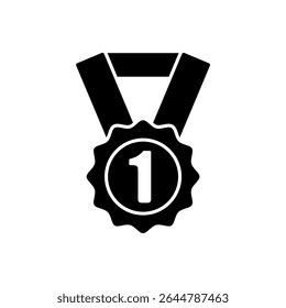 Icono de un primer lugar, aislado contra un fondo limpio.
