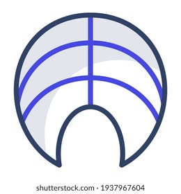 Icono del filete de pescado en diseño plano