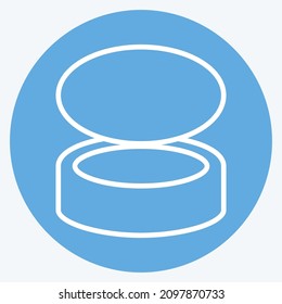 Icon Fish Food - Blue Eyes Style - Simple illustration,Editable stroke,Design template vector, Good for prints, posters, advertisements, announcements, info graphics, etc.