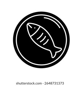 Icon a fish, isolated against a clean background.