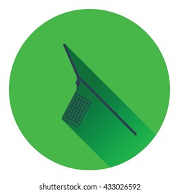 Icon of  fishing feeder net. Flat design. Vector illustration.