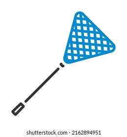 Icon Of Fishing Net. Editable Bold Outline With Color Fill Design. Vector Illustration.