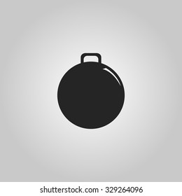 Icon for fitness ball with a handle.