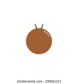 Icon for fitness ball with a handle.