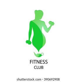 icon fitness club sport style on a white background