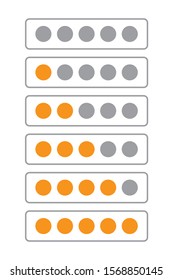 icon five bar simple rate symbol