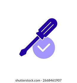 Ícone uma correção, isolado em um plano de fundo limpo.