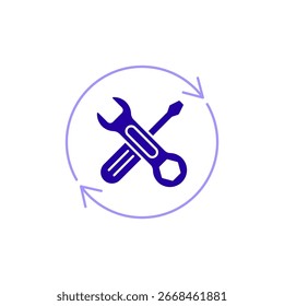 Icono de una fijación, aislado contra un fondo limpio.