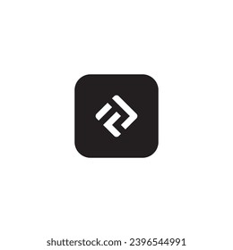 icono fl o fj moderno, simple, abstracto