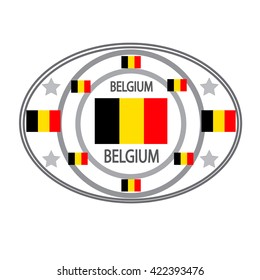 The icon and the flag of Belgium