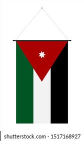 icon flag of jordan vertical
