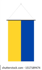 icon flag of ukraine vertical