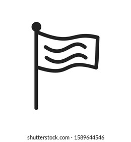 icon flag.line flag icon.vector illustration
