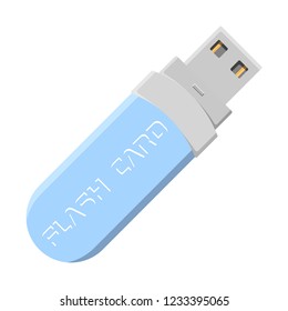 Icon flash cards engraved on the case. Vector illustration on white background