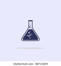 Icon flasks with liquid.