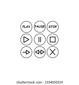 icon flat black round button vector illustration. icon vector illustration design isolated on flat black round button 