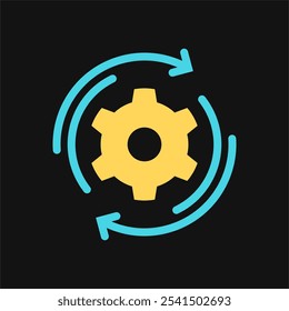 Icon Flat Color reload setting. Fill color style.