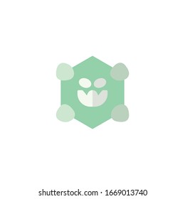  Icon Flat Corona Virus 2020.covid-19.Corona Virus in Wuhan.vector illustration graphic design on white background good for Information