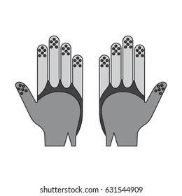 Icon in flat design Golf gloves