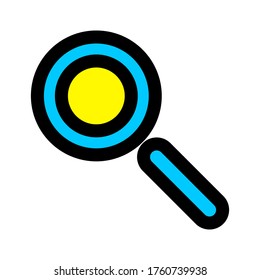 Icon flat design looking for opportunities