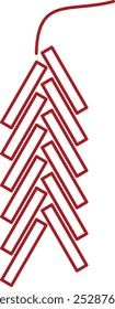 icon flat design ornament Chinese new year