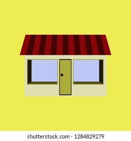 Icon in flat design shop