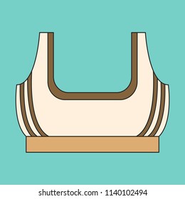 Icon in flat design Sports top