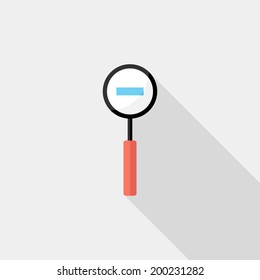  icon. Flat design style modern vector illustration. Isolated on stylish color background. Flat long shadow icon. Elements in flat design.