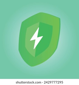 Icon Flat Design Theme Security And Speed isolated
